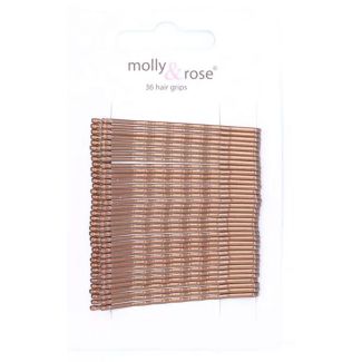 Wholesale Brown 55mm Brown Kirby Hair Grips (Pack of 36)
