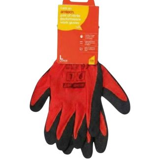 Bruno Latex Working Gloves L - Red (Size-9)