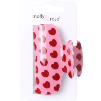 Heart Print Hair Clamp – 7cm