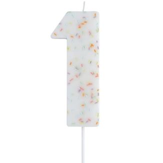 Jumbo Candle No. 1 - Pastel Sprinkle (110x69mm)