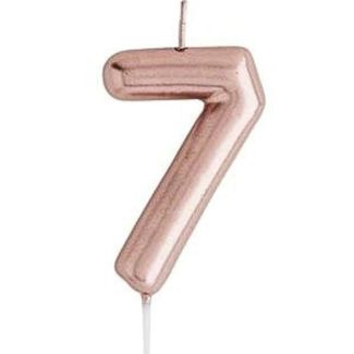 Cake Candle No. 7 - Rose Gold (6cm)