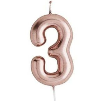 Cake Candle No. 3 - Rose Gold (6cm)