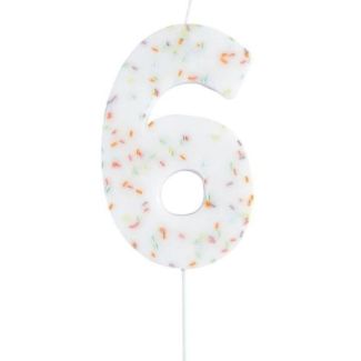 Jumbo Candle No. 6 - Pastel Sprinkle (110x69mm)