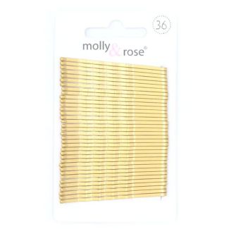 Wholesale Gold 50mm Kirby Hair Grips (Pack of 36)