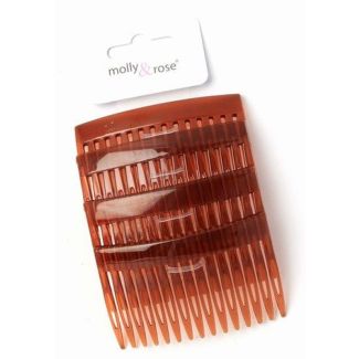 Wholesale Pack Of 4 Side Hair Combs - 7cm(Tort)