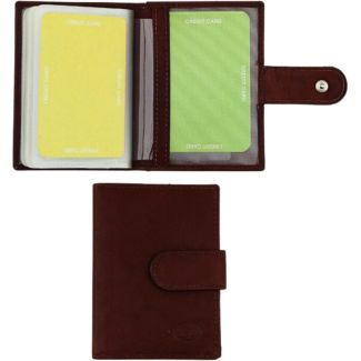 Florentino Genuine Leather Credit Card Holder - Bordo Colour