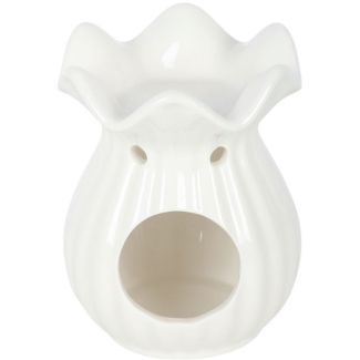 Ceramic Pleated Flare Oil Burner - 13cm