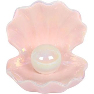 Ceramic Clam Shell Trinket Dish with Pearl Detail