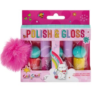 Chit Chat Polish & Gloss Kids Gift Set (Nail & Lip Set)