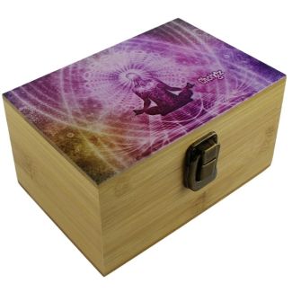 Wholesale Chongz Medium Bamboo  Box - ''Meditate''