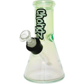 Chongz Acrylic "broken biscuit" Waterpipe (Iridescent Green) (8 Inch")