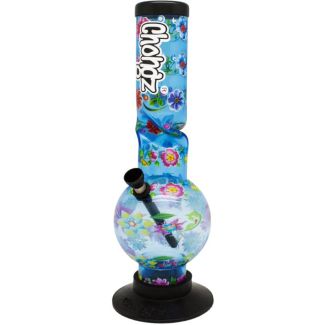 Chongz Acrylic Dalliance Ice Bubble Waterpipe - Assorted Colours - 12 Inch