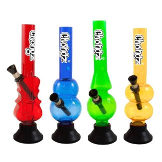 Chongz Acrylic "J-shway" mini  waterpipe - Assorted (8 inches)