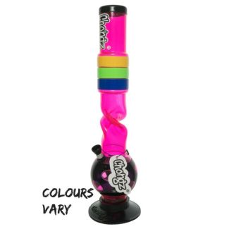 Chongz Acrylic "Love and Pride" Waterpipe - Assorted (16 Inch)