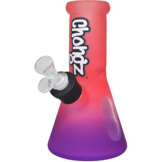 Chongz Acrylic "Rainbow Treat" Waterpipe (Purple) (8 Inch")