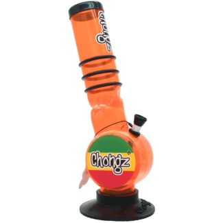 Chongz Acrylic 'Rasta Chongz' Design Waterpipe - 12inch
