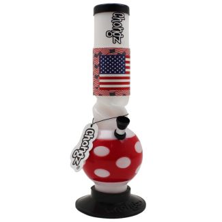 Chongz Acrylic "United State of America" Design Waterpipe (12 Inches) - Assorted 