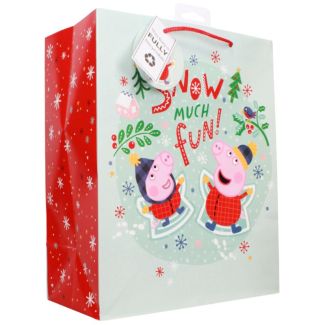 Christmas Gift Bag  E-One Peppa Pig 