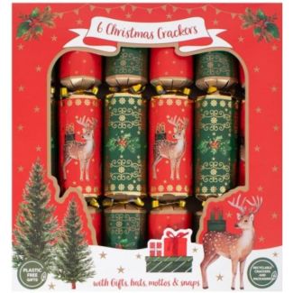 Christmas Reindeer Crackers- Assorted (6pcs)