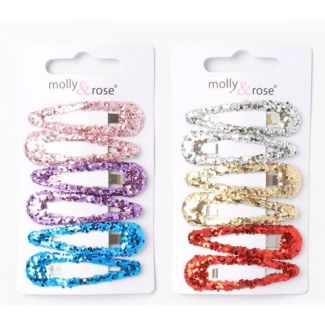 Chunky Glitter Sleepies 5cm in Assorted Colours - Pack of 6 