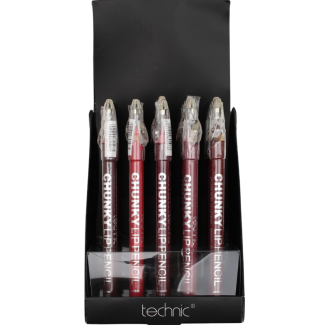 Technic Lip Liner & Sharpener- Assorted Colours