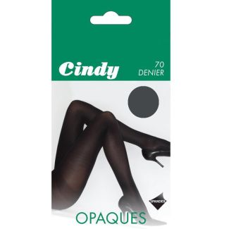 Cindy's 70 Denier Opaque Tights - Gunmetal (L) 