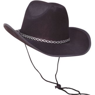 Classic Cowboy Hat - Felt - Black