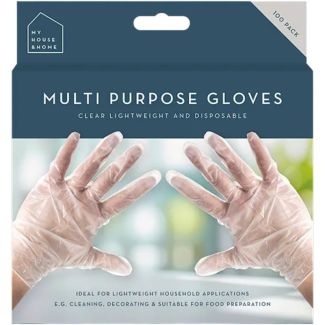 Clear Disposable Multi Purpose Gloves – Pack of 100