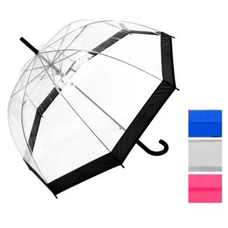 Clear Dome Birdcage Umbrella – Assorted Colours