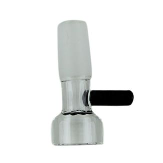 Clear Glass Cone With Black Handle 14mm 