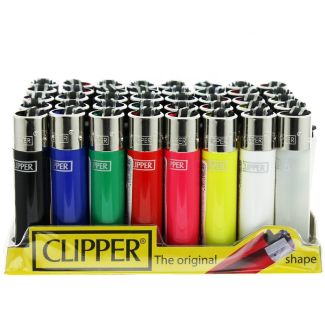 Clipper Flint Lighters - Bright Solid Colours