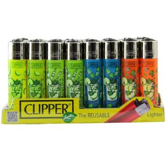 Wholesale Clipper Flint Reusable Lighters Mojito Design