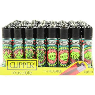 Clipper Lighters "Leaf Billboards" Design - Assorted 
