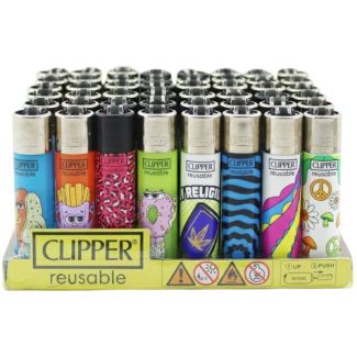 Clipper Reusable Food Design Lighters - Assorted 