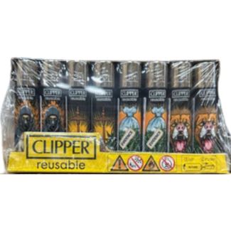 Clipper Reusable Leaf Slogan "High Till I Die" Design Lighters - Assorted