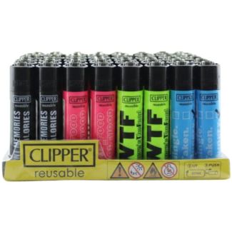 Clipper Reusable "Food Quoted" Lighters - Assorted
