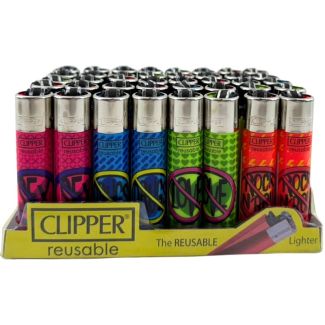 Clipper Reusable Lighters "A Bit For All - 3" - Assorted 