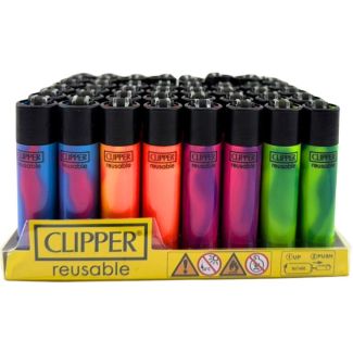 Clipper Reusable Lighters "Nebula Mix - 1" Design - Assorted