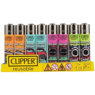 Clipper Reusable "Your Self-1" Design Lighters - Assorted
