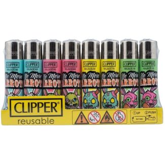 Clipper Reusable Z-Bunnys Design Lighters - Assorted