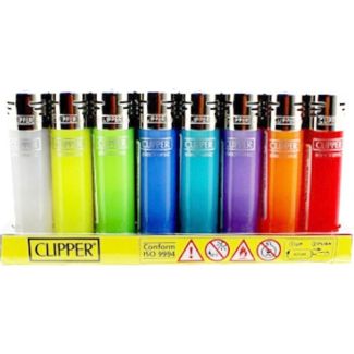 Clipper Translucent Lighters - Assorted 