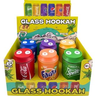Cola Design Glass Waterpipe - Assorted (4.8 inch) 