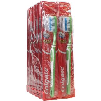 Colgate Double Action Medium Toothbrushes - Assorted