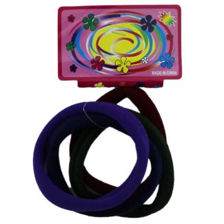 Soft Large Jersey Elastics (Card of 4) 