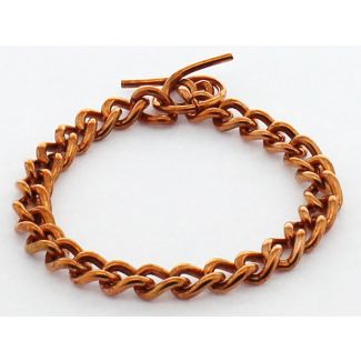 Copper Bracelet - Curb Design 19 cm