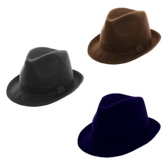 Felt Trilby With Bow - Assorted Colours