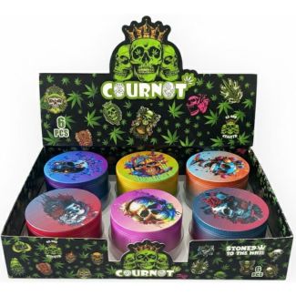 Cournot Skull 4-Part Metal Handmuller - Assorted (6.3x4.3cm)