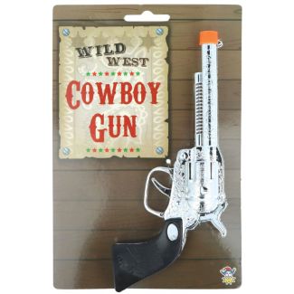Cowboy Pistol Toy Gun - Silver (28cm)