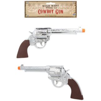 Cowboy Pistol Toy Gun - Silver (28cm)