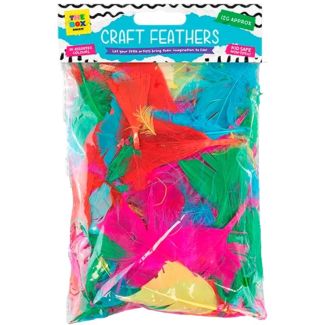 Craft Feathers – 12g Assorted Colours